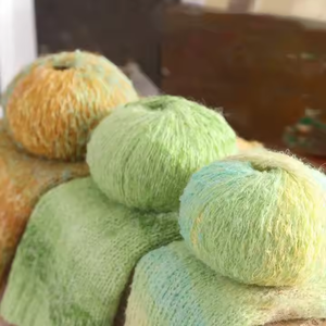 Charmkey Venta al por mayor Hilos de mohair suaves Tejer a mano Crochet Venta caliente <span class=keywords><strong>Mohai</strong></span> Hilos mezclados para suéter - Product Image 3