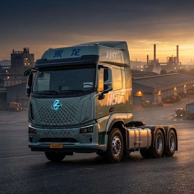 Chenglong H5V EV Truck DONGFENG 25T Gross Mass Electric Powertrain 210km Range 250-300kW Motor Eco-Friendly