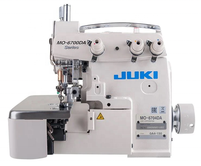 New Juki MO-6700DA Semi-Dry Head Type Overlock Machine Suitable for a Hug Amount of Different Products