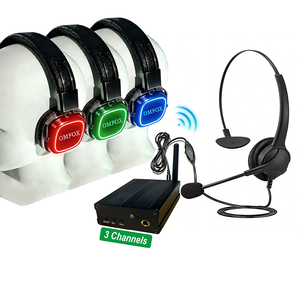 5 Transmisores RGB, Auriculares Inalámbricos Silenciosos <span class=keywords><strong>para</strong></span> Discoteca, Auriculares Inalámbricos con 5 Canales de Conmutación, de Uno a Muchos, <span class=keywords><strong>para</strong></span> Fiestas y Eventos - Product Image 6