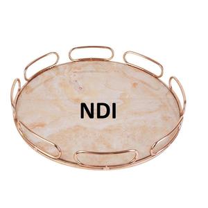 ถาดเสิร์ฟอาหารมื้อเช้าแบบใช้แล้วถาดเสิร์ฟอาหารด้ามเคลือบสีทองเงา - Product Image 2