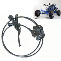 Kits de Reparación de Go Karts, Freno de Disco Hidráulico Trasero Universal y Duradero para una Frenada Segura