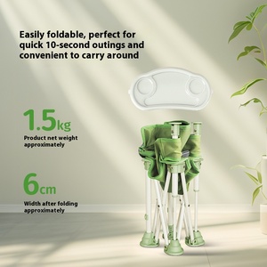 เก้าอี้ทานข้าวเด็กพับได้ Prodigy แบบพกพา ปรับความสูงได้ตั้งแต่ 1-2 ปี  แบบมัลติฟังก์ชั่น ผลิตจากพลาสติกเป็นมิตรกับสิ่งแวดล้อม - Product Image 2