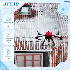 โดรนทำความสะอาดหลังคา JTC10 พร้อมระบบฉีดน้ำแรงดันสูง สำหรับใช้งานเชิงพาณิชย์ - Product Image 1