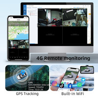 Kamera Dasbor 1CH 4G GPS WiFi ADAS DMS  2CH 3CH Pilihan Kamera Eksternal Perekam Kendaraan Armada Kamera Dasbor