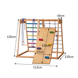 Parque infantil interior <span class=keywords><strong>Triangulo</strong></span> Piklers Marco de escalada de madera Pickler Triangle Montessori Escalada Gimnasio Piklers Triangle - Product Image 2