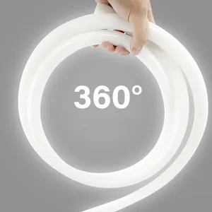Neon Led şerit ışık 360 derece Round yuvarlak LED esnek Neon şerit ışık