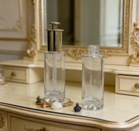 Flacons cosmétiques de luxe en verre ambré avec pompe dorée – Vente directe usine – Fournisseur de flacons pompe en verre ambré grande capacité