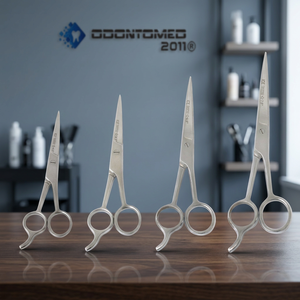 Ciseaux de coiffure Odontomed 2011, outils de beauté, maquillage, salon de coiffure, coupe de cheveux, 2 en 1, acier inoxydable 9CR13, 6 pouces, haute qualité - Product Image 2