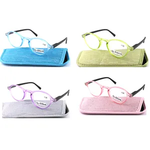 Portable Membaca Kacamata Baca Kacamata Tipis Wanita Plastik Spring Engsel Pembaca Membaca Kacamata Kacamata untuk Membaca