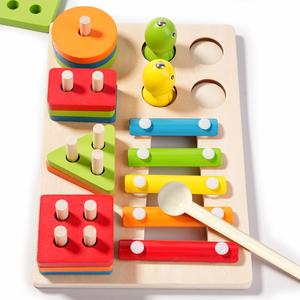 Juguete Sensorial Multifuncional 3 en 1 para Bebés, Tablero de Actividades Montessori para el Desarrollo de la Motricidad Fina, para Niños de 1 Año - Product Image 4