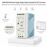 OKEY MDR-60 Serisi 60W DIN Raylı Tekli Yüksek Verimli Güç Kaynağı 5V 12V 24V 48V AC-DC SMPS Endüstriyel Otomasyon CE 2 Yıl Garantili