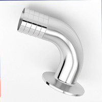 YIjia Raccord rapide double tête hexagonale antidérapante en acier inoxydable 304, filetage NPT, pression 1,6 MPa, poli à 90 degrés