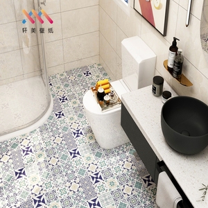 Azulejos de <span class=keywords><strong>pared</strong></span> de <span class=keywords><strong>vinilo</strong></span> autoadhesivos 3D modernos, de papel tapiz Panel, mosaico geométrico impermeable, ignífugo para baño y <span class=keywords><strong>ducha</strong></span> - Product Image 4