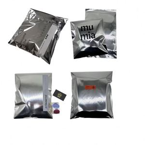 Custom LOGO Glossy / Matte Silver Mailer 6x9 10x13 12x15.5 14.5 X 19 Aluminum Mailing <b>Bags</b> <b>Packaging</b> <b>Clothing</b> - Product Image 2