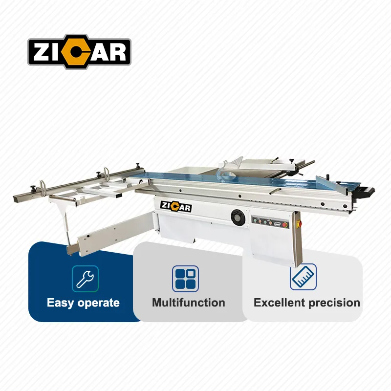 ZICAR 1600mm 2800mm 3200mm家具木材切断機チップボード切断パネルソースライドテーブルのこぎり木材加工機