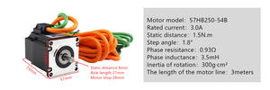 Motore <span class=keywords><strong>Stepper</strong></span> a Ciclo Chiuso 57HB250-54B 1.8° 1.5N.m 3.0A 57mm Ibrido Alta Precisione Bassa Rumorosità per Router CNC NEMA23 DC24V IP20 6 Fili - Product Image 4