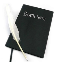 Carnet A5 Écologique en Cuir/PVC pour Cosplay Anime Death Note, Fait Main, avec Stylo Plume – Cadeau Idéal pour Étudiants (Vente en Gros)