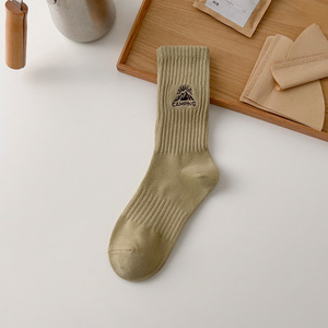 Фабричные вышитые логотип хлопковые носки настраиваемые вышитые носки - Product Image 6