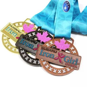 मैराथन पदक निर्माताओं थोक 3D धातु पुरस्कार स्वर्ण रजत कांस्य चल रहे खेल पदक कस्टम मैराथन पदक