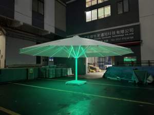 Sombrilla de 7M para Muebles de Exterior con Luces LED, Proveedor de Parasoles, Sombrilla Grande para <span class=keywords><strong>Patio</strong></span>, Café, Hotel y Restaurante - Product Image 6