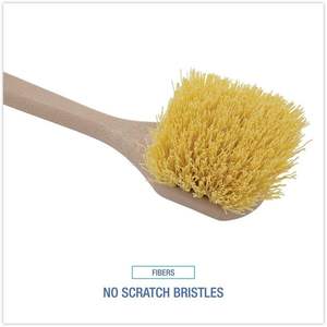 Cepillo de Limpieza Multiusos Boardwalk BWK4320 de 20 Pulgadas de Largo, Color Bronceado, con Mango de Polipropileno - Product Image 3