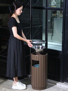 Grand cendrier vertical à usage commercial pour zones fumeurs Hôtels Centres commerciaux Bureaux Salons Couloirs et escaliers - Product Image 6