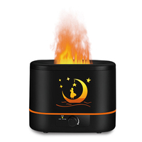 Humidificateur à flamme de feu de grande capacité 2L personnalisé diffuseur d'arômes humidificateur ultrasonique d'huile essentielle d'air