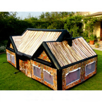 Tente de bar gonflable commerciale pour discothèque, fête en plein air, tissu PVC Oxford, certifiée EN14960/CE, tailles personnalisables