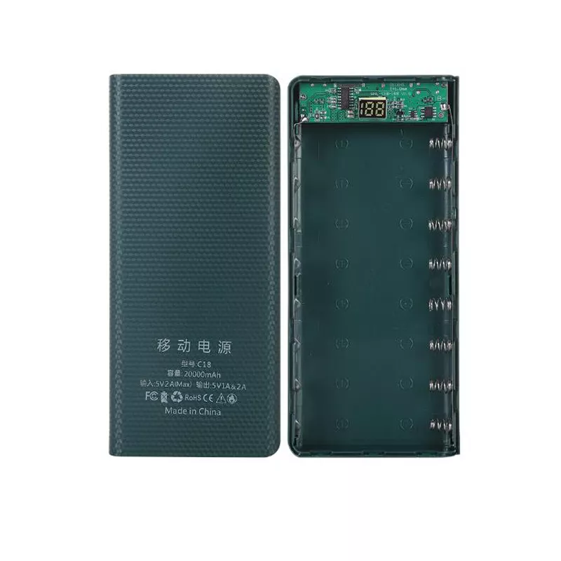 Scatola Power Bank Fai-da-te 4x18650 - Custodia In ABS Con Uscita 5V2A, Kit Per Costruire Batteria Portatile - 2