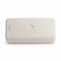Boîte de protection en pulpe de canne à sucre moulée écologique pour lunettes, personnalisable