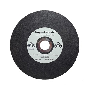 Disques de coupe métallographiques 230mm X 1.6mm Roue de coupe en métal personnalisable OEM pour métaux ferreux mi-durs 50-58 HRC - Product Image 1