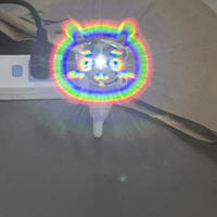 Lunettes 3D de luxe avec verres en plastique imprimés en relief à effet de feux d'artifice par diffraction de grille