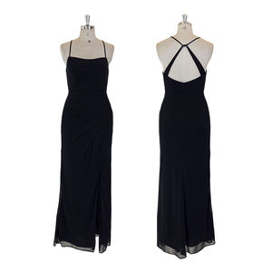 Robes de demoiselle d'honneur TEENYEE, nouvelle collection, coupe ajustée, col châle, plissée, en tissu maille, pour occasions spéciales - Product Image 1