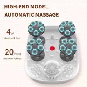 2025年新南卸売電動ポータブル折りたたみ式フットスパバスフットマッサージャーペディキュアバケツヒートリモコンタイマー付き - Product Image 3