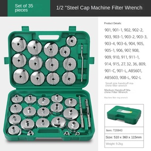 Kit de 23 clés à <span class=keywords><strong>filtre</strong></span> à <span class=keywords><strong>huile</strong></span> essentielles pour véhicules, clés à molette incluses, kit d'outils pour véhicules - Product Image 6