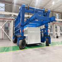 Grue mobile électrique automatique de 40 tonnes pour l'empilage de conteneurs en entrepôt avec propulsion électrique