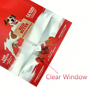 Custom Printed Ziplock Bags Pet Food Stand Up Pouch <b>Plastic</b> <b>Packaging</b> For Dog Treat Package With Window - Product Image 5