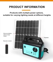 Projecteur portable Veacine FZ01 LED Android 12 LCD TV satellite avec panneau solaire intégré et batterie (plus de 5 heures d'autonomie) 60-110 pouces