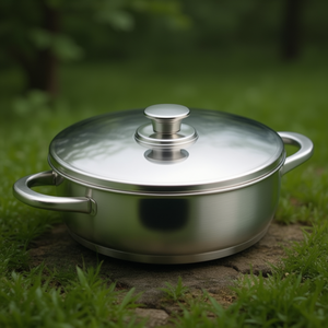 Casseruola Vitrocor con Coperchio 2,5 Quarti in Acciaio Inossidabile Rotonda per Cottura Compatibile con Tutti i Tipi di Fornelli - Product Image 3
