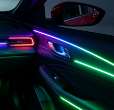 Lumière d'ambiance dynamique à effet ciel étoilé pour Geely Galaxy L6 23-25, motif <span class=keywords><strong>McGonagall</strong></span>, éclairage de garniture de portière 4 portes, contrôle par écran APP - Product Image 4