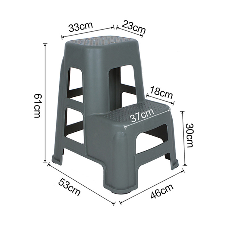 Литая пластиковая ступенчатая лестница для мытья автомобиля, полностью пластиковый безопасный Многофункциональный стул для дома