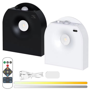 Lámpara de Pared Interior Recargable USB, Decoración Moderna para el Hogar, Sensor de Movimiento Nórdico, Inalámbrica, Magnética, Luces LED Nocturnas para Escaleras y Mesitas de Noche - Product Image 1