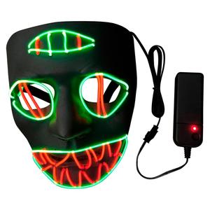 2019 maschere LED in PVC di alta qualità per la vendita di Halloween terribili e abbaglianti modelli di luce - Product Image 1