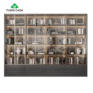 bangladesh luxury modern office book cabinets bookshelf bookcase with glass door