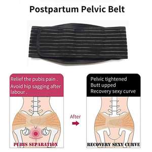 Ceinture De gros-taille pour femme, accessoire De Grossesse noire, soutien Abdominal, bandeau ventre, soulagement des douleurs au dos - Product Image 2