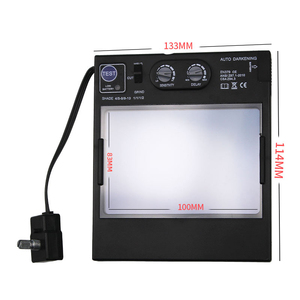 Casco de soldadura con oscurecimiento automático solar y sensor de arco de 4 áreas, gran visión, ajuste externo, espejo de color verdadero para soldadura TIG MIG MMA - Product Image 4