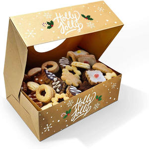 Custom Biodegradable Folding Paper <strong>Cardboard</strong> Packing Wholesale Cake Biscuit Cookie Donut Gift Paper <strong>Box</strong> Packaging With Logo - Product Image 2
