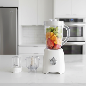 Mini Licuadora Eléctrica Portátil 3 en 1, 4 Cuchillas, 2 Velocidades, Capacidad de 1.6L, Exprimidor de Frutas Multifuncional, Preparador de Smoothies para el Hogar - Product Image 2