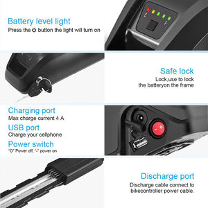 Downtube Hailong Lithium Ion <b>Battery</b> Pack 36V <b>48V</b> 52V 13Ah 15Ah 17.5Ah 20Ah for <b>Battery</b> - Product Image 3